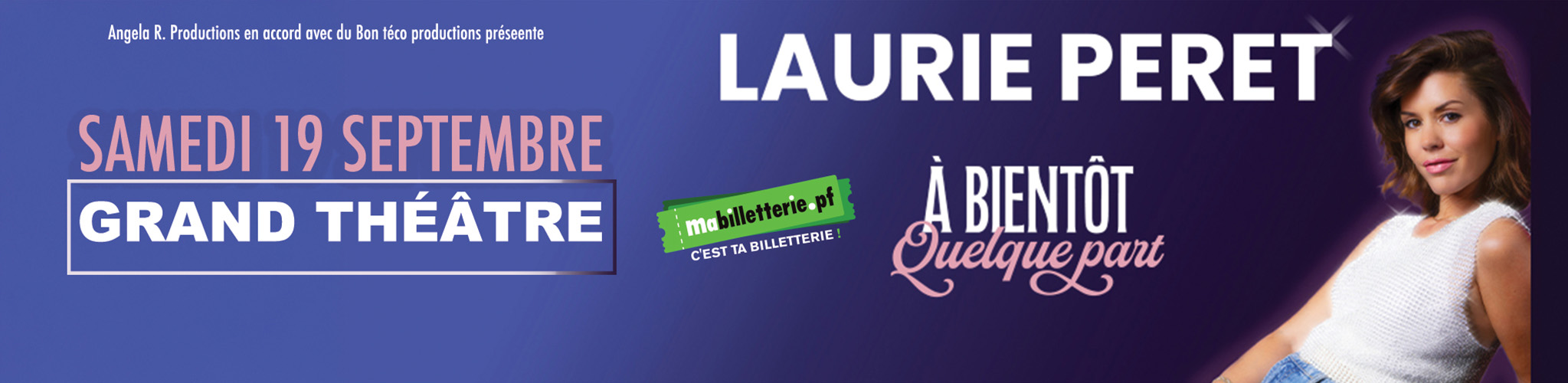 LAURIE PERRET - A BIENTOT QUELQUE PART - A TAHITI